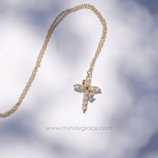 Crown Faith Cross Necklace